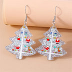 Aihua Cute Christmas Earrings For Women Xmas Festive Christmas Tree Santa Deer Sock Gingerbread Man Earrings Happy New Year Gift
