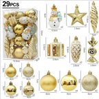 20/29pcs Christmas Ball Decoration Hanging Christmas Tree Pendant Ornaments For Home Room Decor New Year 2026 Gifts Accessories