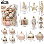 20/29pcs Christmas Ball Decoration Hanging Christmas Tree Pendant Ornaments For Home Room Decor New Year 2026 Gifts Accessories