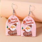 Aihua Cute Christmas Earrings For Women Xmas Festive Christmas Tree Santa Deer Sock Gingerbread Man Earrings Happy New Year Gift