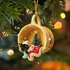 Christmas Tree Pendant Dog Animal Drop Ornament In Snow Pocket Hanging New Year Festive Party Supplies Room Decoration Xmas Gift