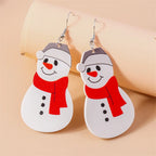 Aihua Cute Christmas Earrings For Women Xmas Festive Christmas Tree Santa Deer Sock Gingerbread Man Earrings Happy New Year Gift