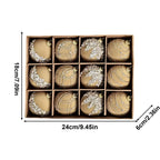 12Pcs Velvet Christmas Balls Bulk Retro Flocked Christmas Tree Ball Ornaments Plastic Balls Xmas Decorative Hanging Ornaments