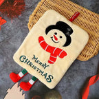 Xmas Cute Hanging Hand Towel: Thick Coral Fleece, Absorbent Quick-Dry Kitchen Rag, Christmas Home Decor & Friend Gift
