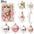 20/29pcs Christmas Ball Decoration Hanging Christmas Tree Pendant Ornaments For Home Room Decor New Year 2026 Gifts Accessories