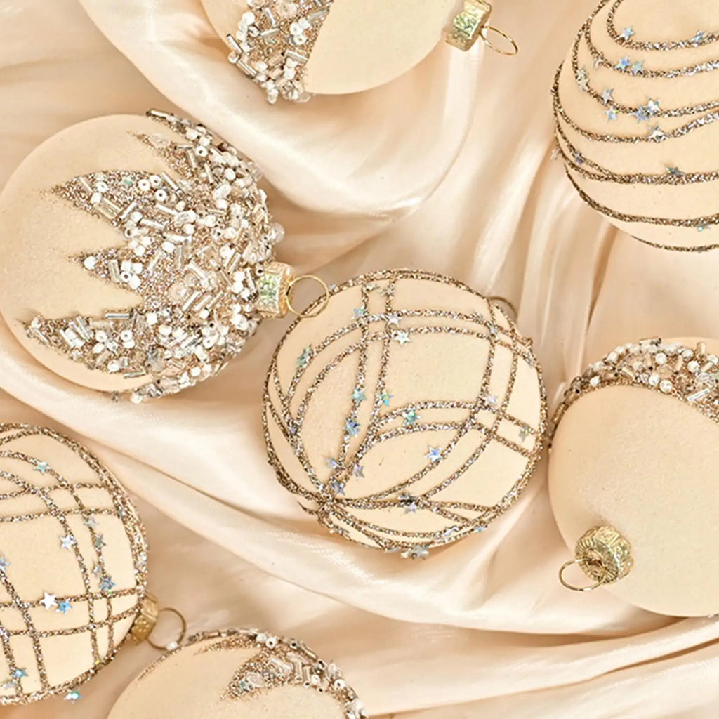 12Pcs Velvet Christmas Balls Bulk Retro Flocked Christmas Tree Ball Ornaments Plastic Balls Xmas Decorative Hanging Ornaments