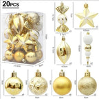20/29pcs Christmas Ball Decoration Hanging Christmas Tree Pendant Ornaments For Home Room Decor New Year 2026 Gifts Accessories