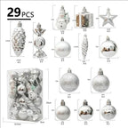 20/29pcs Christmas Ball Decoration Hanging Christmas Tree Pendant Ornaments For Home Room Decor New Year 2026 Gifts Accessories