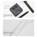 5PCS Outdoor Solar Christmas Lawn Lights, LED Santa Claus Snowman Christmas Tree Stake, Waterproof Garden Pathway Decoration