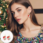 50PCS Christmas Cartoon Series Earrings, Made of Alloy with Drip Glaze Technique, Are Perfect for Christmas Surprise Gifts