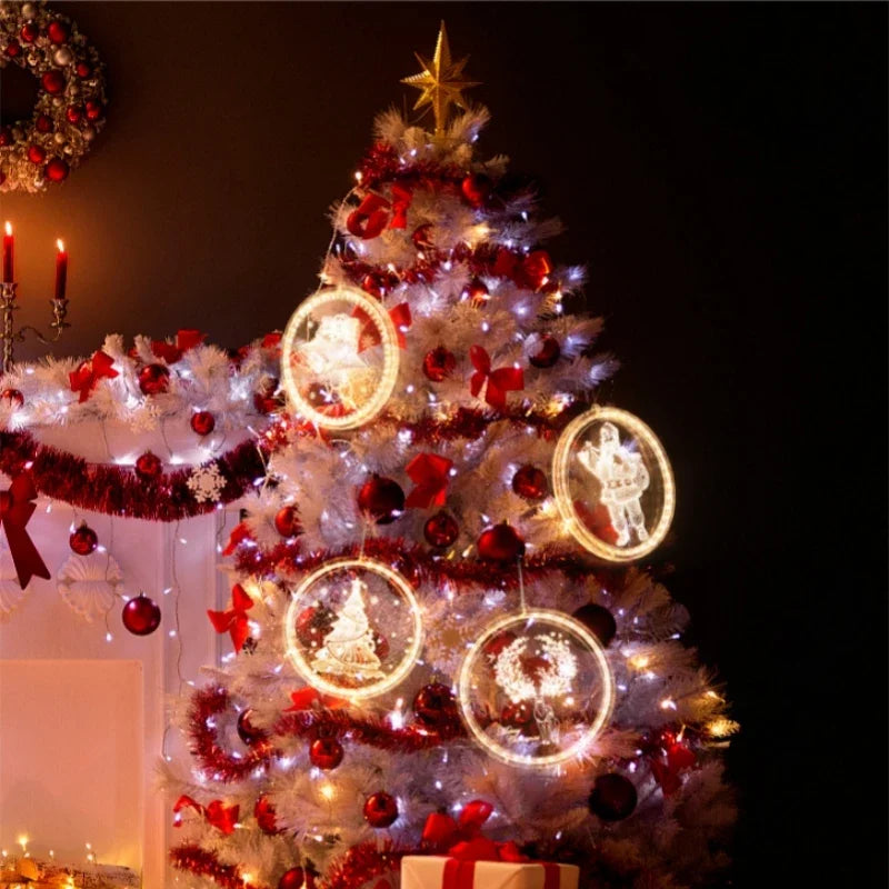 LED Christmas Atmosphere Decoration Colored Merry Christmas Light Emitting Letter LED Light 2025 Christmas Tree Night Decoration