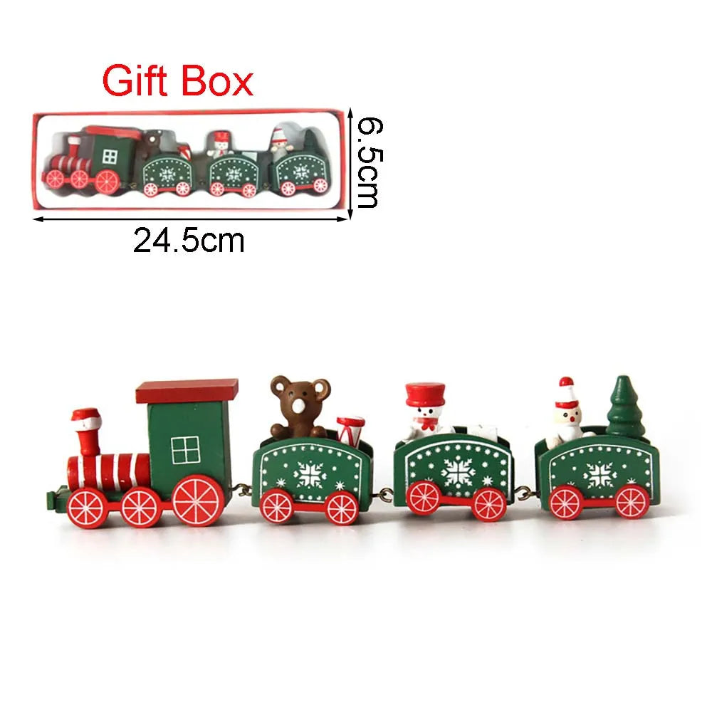 TREN DE MADERA NAVIDEÑO