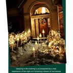 5PCS Outdoor Solar Christmas Lawn Lights, LED Santa Claus Snowman Christmas Tree Stake, Waterproof Garden Pathway Decoration