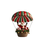 10Pcs Christmas2025 2D New Christmas Hot Air Balloon Santa Acrylic Hanging Decor Bedroom  Living Room Wall Home Decoration 2026