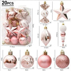 20/29pcs Christmas Ball Decoration Hanging Christmas Tree Pendant Ornaments For Home Room Decor New Year 2026 Gifts Accessories