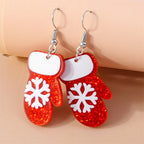 Aihua Cute Christmas Earrings For Women Xmas Festive Christmas Tree Santa Deer Sock Gingerbread Man Earrings Happy New Year Gift