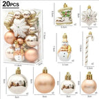 20/29pcs Christmas Ball Decoration Hanging Christmas Tree Pendant Ornaments For Home Room Decor New Year 2026 Gifts Accessories