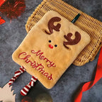 Xmas Cute Hanging Hand Towel: Thick Coral Fleece, Absorbent Quick-Dry Kitchen Rag, Christmas Home Decor & Friend Gift